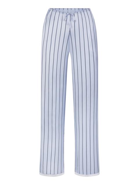 SKIMS Skims Lace-trim Woven Shine Trousers
