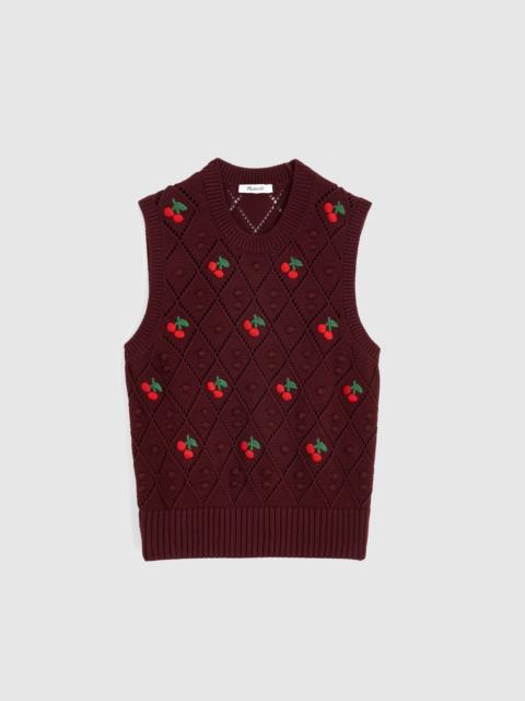 Madewell Bauble Pointelle-Stitch Sweater Vest