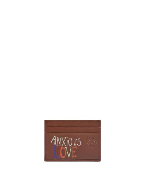 Loewe Anxious Love plain cardholder in classic calfskin
