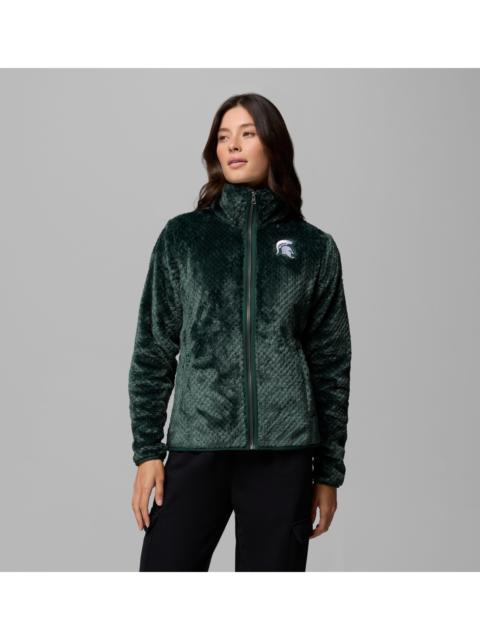 Columbia Women's Collegiate Fire Side II Sherpa Full Zip Fleece - Michigan State