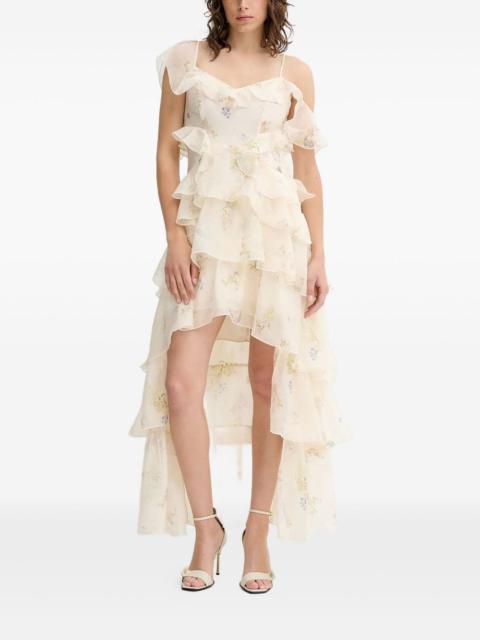 ALLSAINTS floral-print ruffled dress