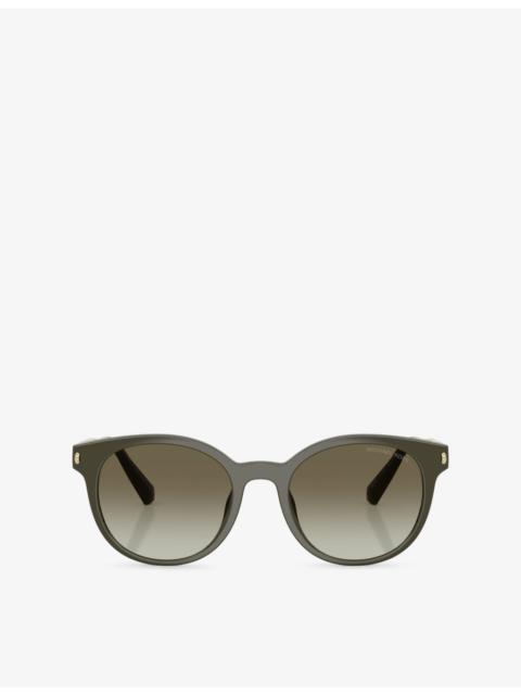 MICHAEL KORS MK2264U Pienza Round-Frame Acetate Sunglasses