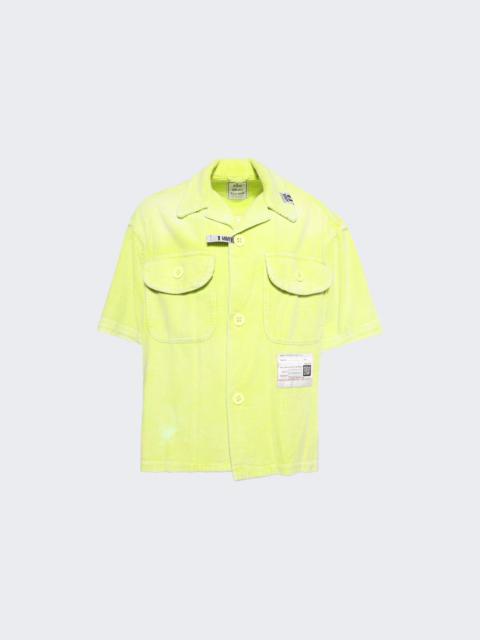 Maison MIHARAYASUHIRO Amateur Sewn Short Sleeves Shirt Yellow