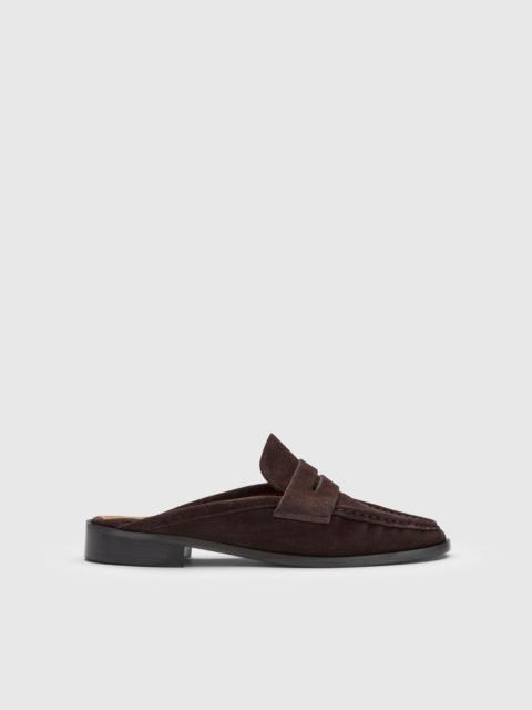 ATP ATELIER Capriana Walnut Suede Slip-ins