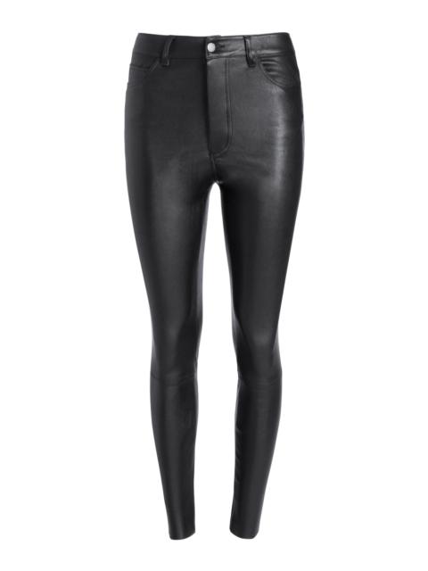 Alice + Olivia MIKAH SINGLE BUTTON LEATHER PANT