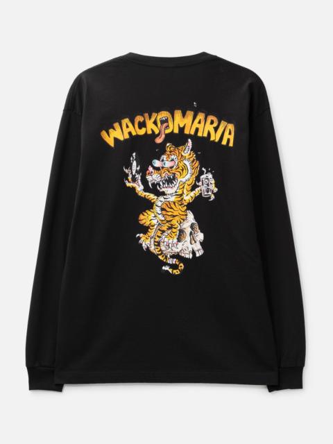 WACKO MARIA TIM LEHI / WASHED HEAVY WEIGHT CREWNECK LONG SLEEVES T-SHIRT