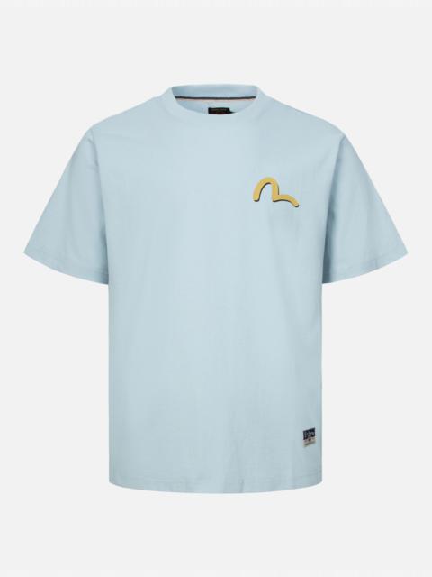 EVISU SEAGULL AND PLAYFUL GODHEAD PRINT REGULAR FIT T-SHIRT