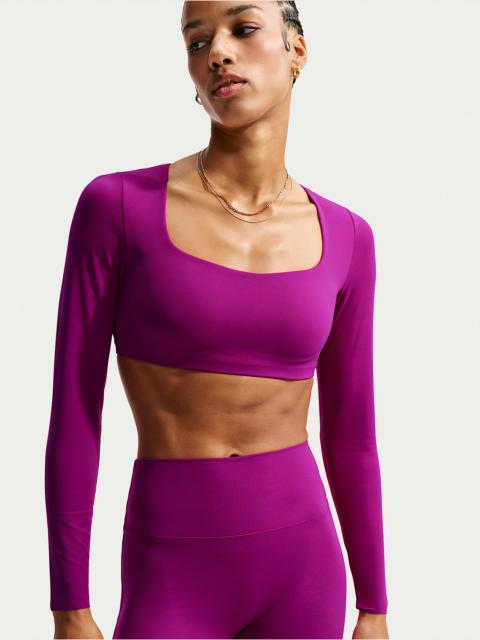 Nike Nike Zenvy Women's Light-Support Padded Long-Sleeve Sports Bra