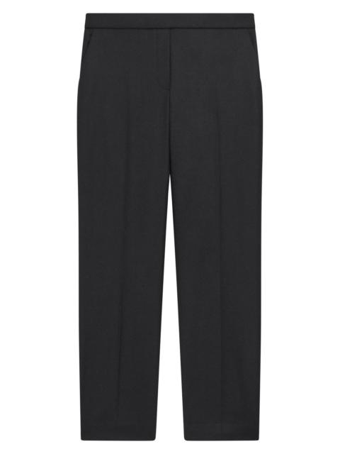 Theory Women's Treeca Wool Crop Trousers - Black