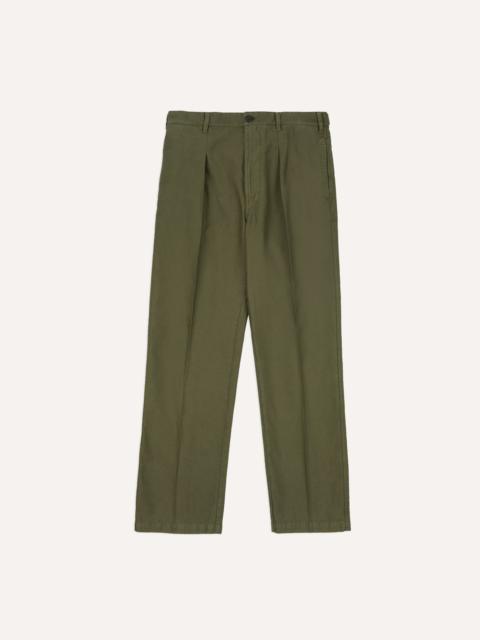 Drake's Olive Summer Moleskin Games Trouser