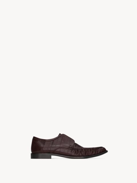 SAINT LAURENT AUGUSTIN SLIP-ON DERBIES IN EEL