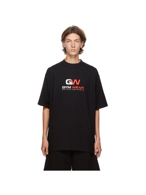 BALENCIAGA Black 'Gym Wear' Graphic T-Shirt
