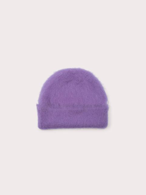 BY FAR SOLID BRUSHED HAT LILAC ALPACA