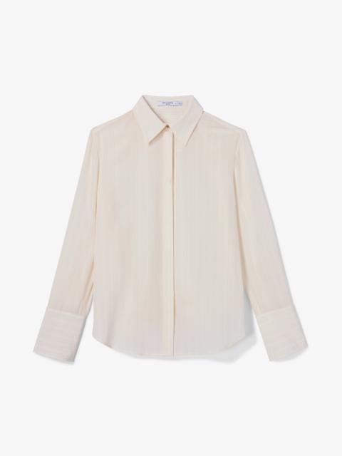 M.M.LaFleur Mira Anywhere Shirt - Printed Washable Silk