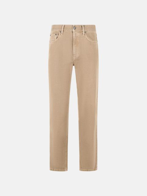 ZEGNA BEIGE COTTON JEANS