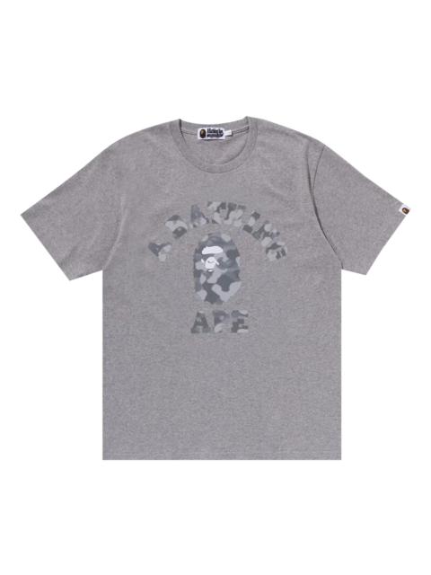 BAPE Radiation Camo College Tee 'Grey'