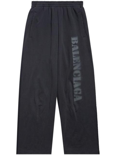 BALENCIAGA Stencil logo-print track pants