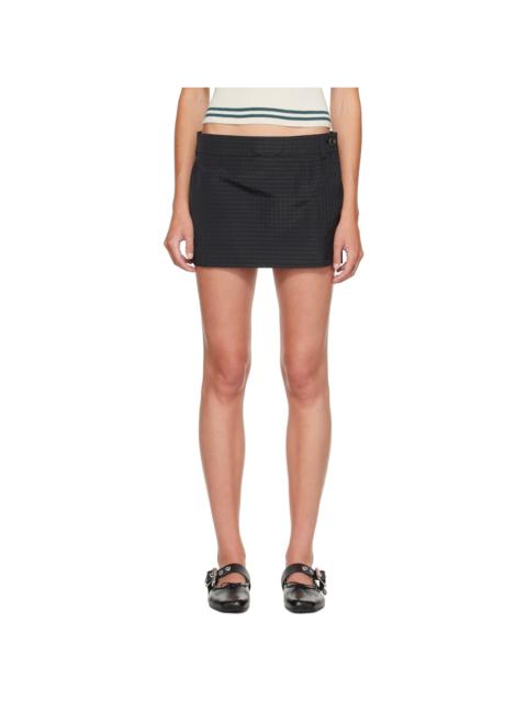 Vivienne Westwood Black Foam Tailored Miniskirt