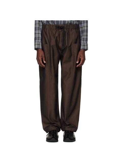 South2 West8 Brown Belted C.S. Trousers