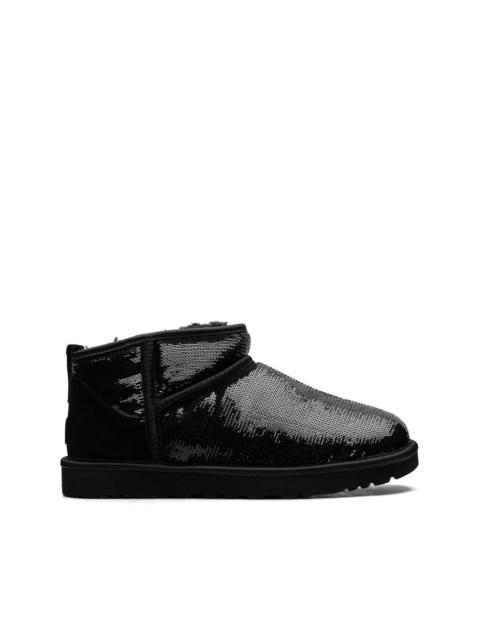 UGG Classic Ultra Mini "Mirror Ball Black" boots