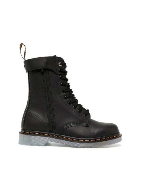 Yohji Yamamoto x Dr. Martens 1490 Hidden Zip YY leather boots