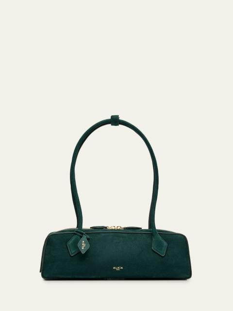 Alaïa Le Teckel Medium Suede Shoulder Bag
