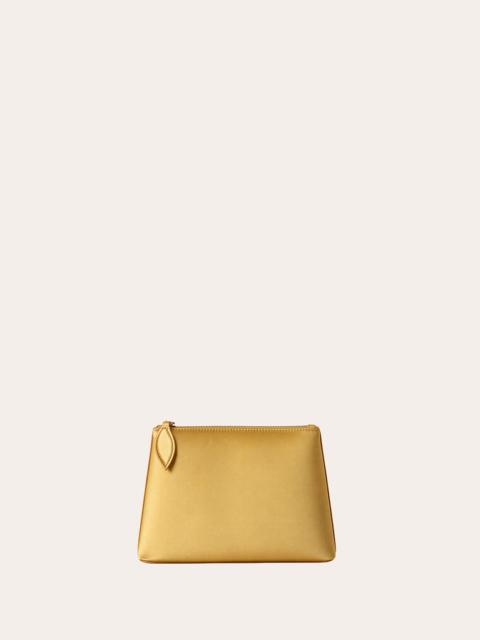 Liffner ZIP CLUTCH GOLD SATIN