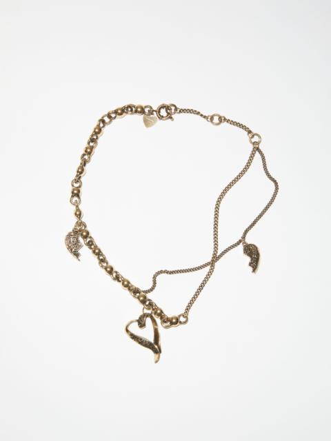 Acne Studios Charm necklace - Antique gold