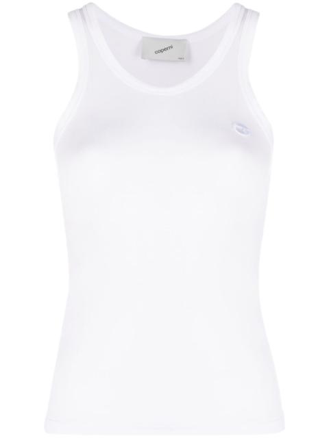semi-sheer racerback top