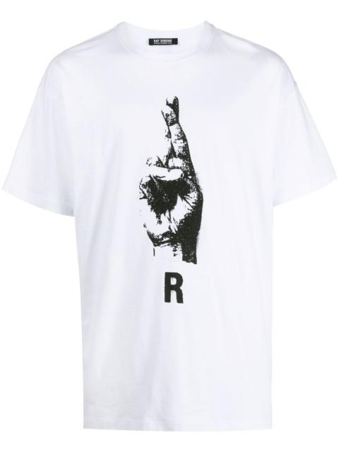 hand sign-print T-shirt