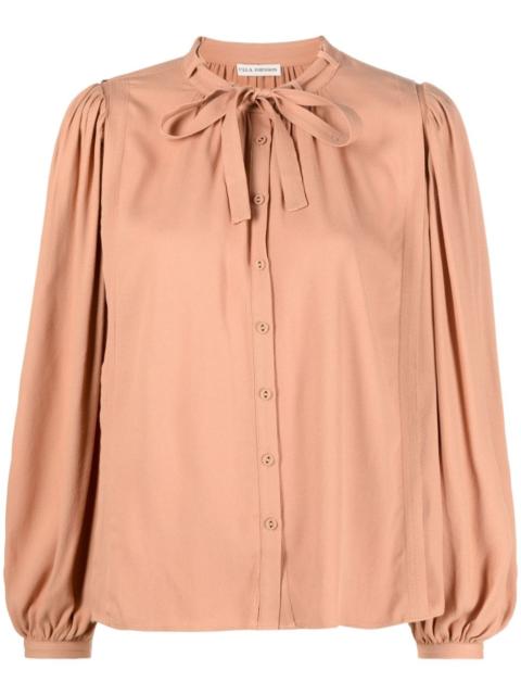 ULLA JOHNSON gathered-detail long-sleeved blouse