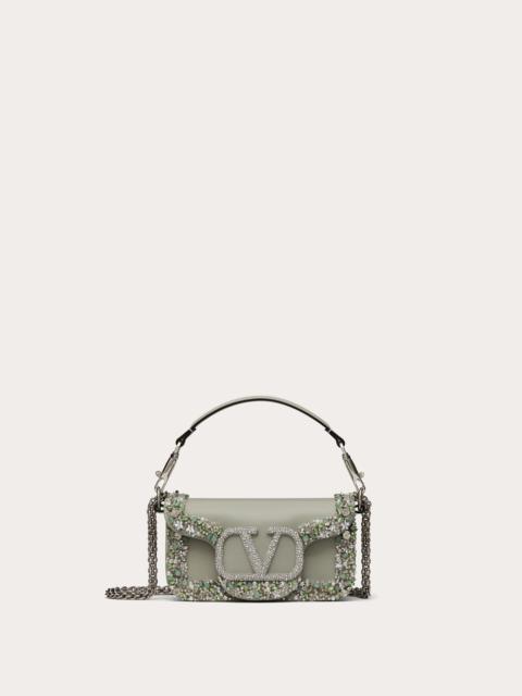 Valentino VALENTINO GARAVANI VALENTINO GARAVANI LOCÒ SMALL EMBROIDERED SHOULDER BAG