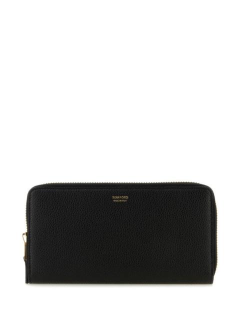 TOM FORD Black leather document case