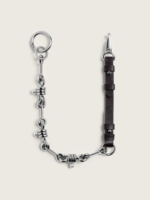 Simone Rocha Bridle Stacked Link Pearl Chain Wallet Chain