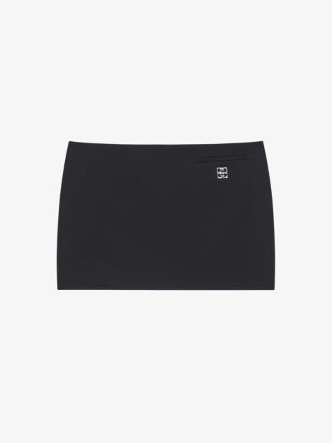 ミニスカート GIVENCHY Black grain de poudre mii skirt (BW40W915CT 001) Black grain de poudre mii skirt – G&B