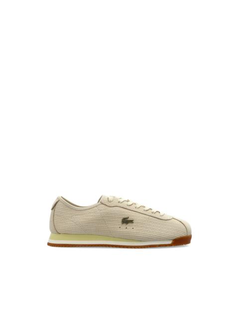 LACOSTE perforated logo sneakers