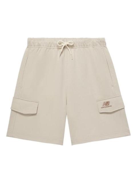 New Balance New Balance Logo Sport Cotton Shorts 'Beige Brown' 5VD24043-LBE