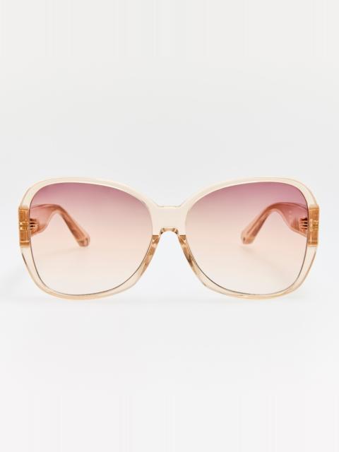 LINDA FARROW Blair Sunglasses in Ash