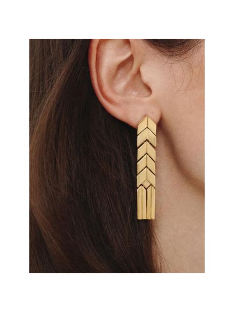 BEVZA flat spikelet earrings