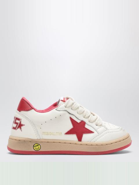 Golden Goose Ball Star sneakers in white/red