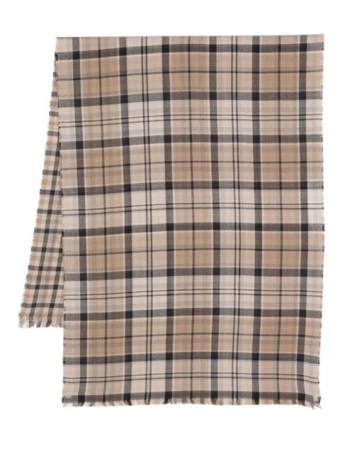 Barbour Montieth reversible tartan scarf