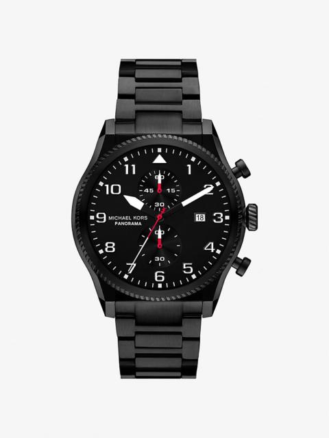 MICHAEL KORS Oversized Panorama Black-Tone Watch