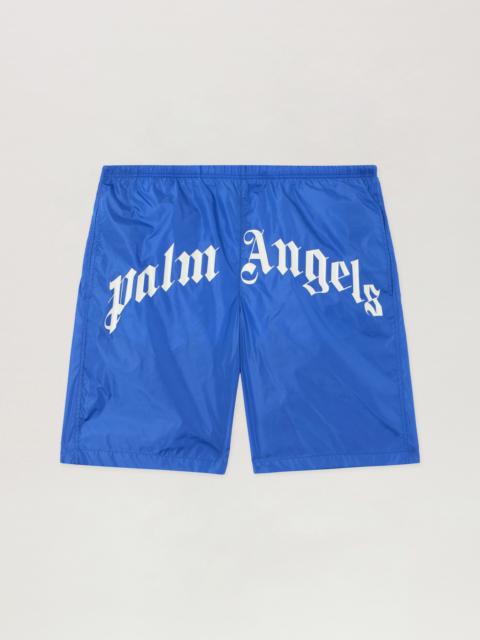 Palm Angels Curved Logo Swimshorts