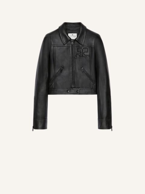 courrèges REEDITION LEATHER JACKET