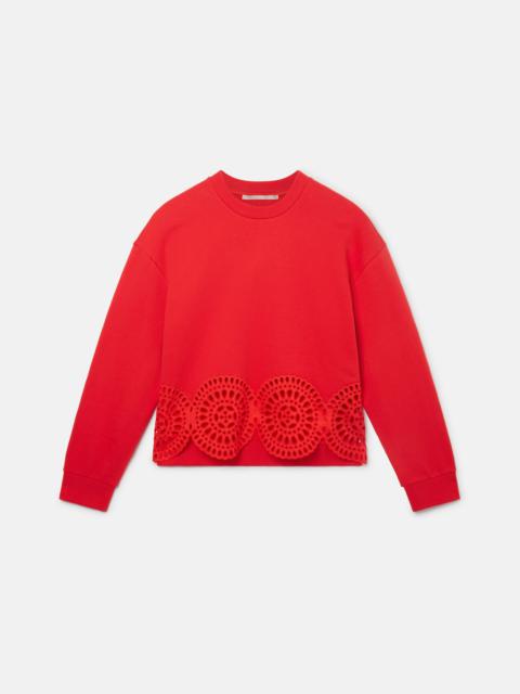 Stella McCartney Broderie Anglaise Jersey Sweatshirt