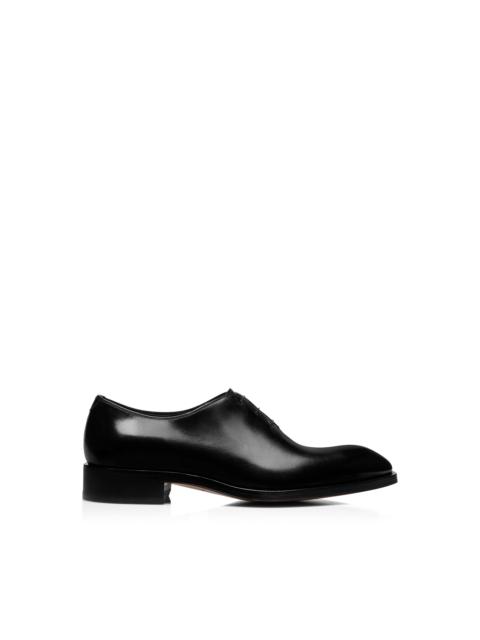 TOM FORD BURNISHED LEATHER WHOLECUT LACE UP