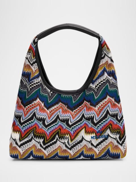 Missoni Zigzag Raschel Knit Hobo Bag