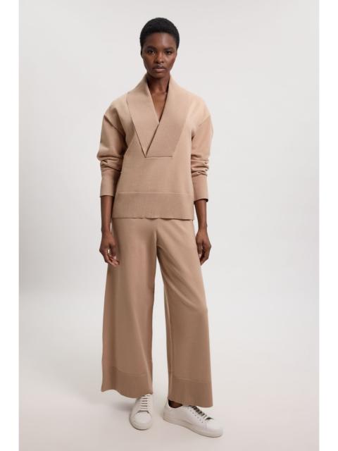 KAREN MILLEN Wool Look Pocket Detail Knit Trousers