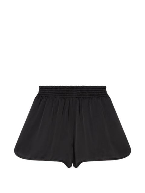 Stella McCartney Envers Satin shirred shorts