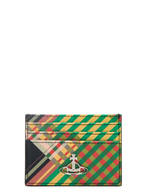 Vivienne Westwood Tartan leather card holder